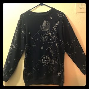 Unisex Galactic Print Sweater